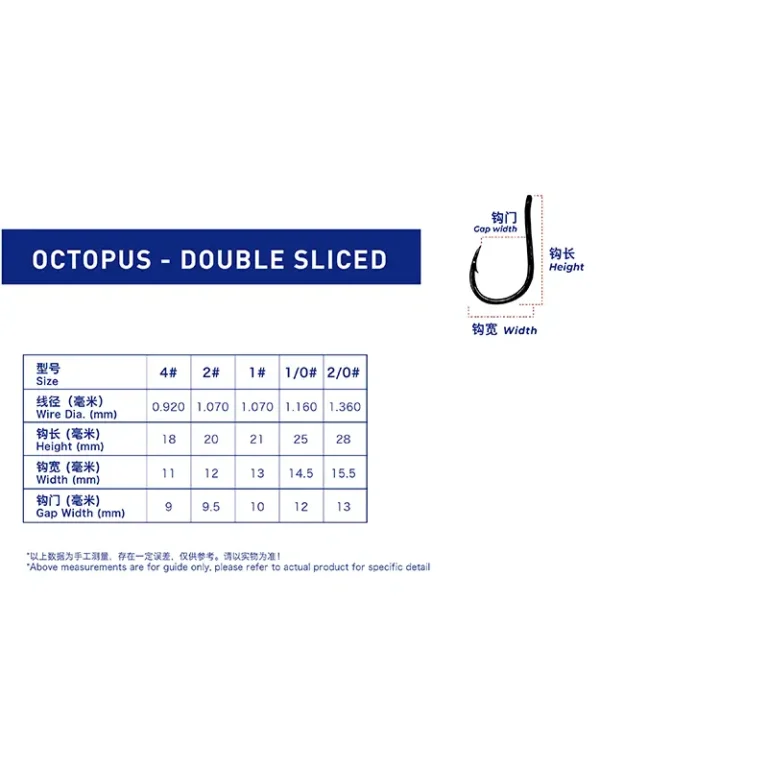 OCTOPUS-DOUBLE SLICED-table size