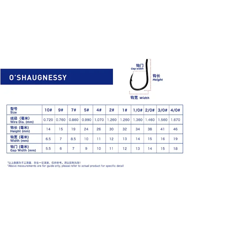 O'SHAUGNESSY-table size