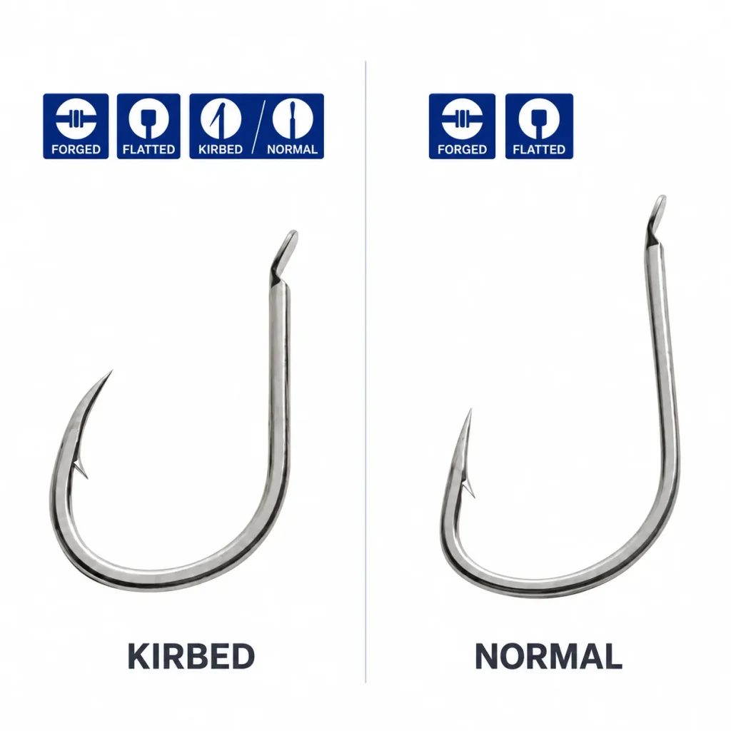 Keiryu fishing hook product example from the fine-wire stream pattern series